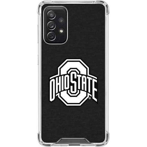 Ohio State University OSU Black Galaxy A72 5G Clear Case